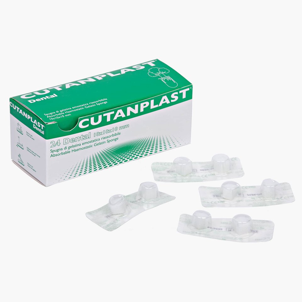 Eponges hemostatiques cutanplast 24unités
