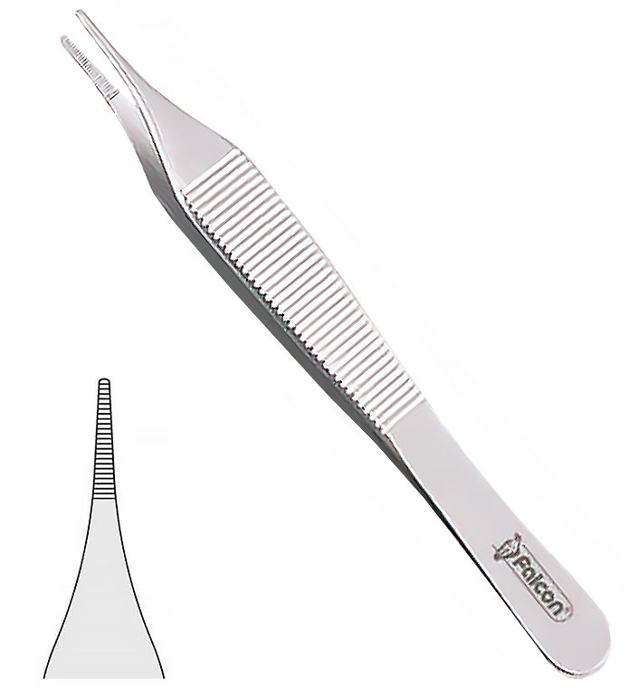 Forceps dissecting Adson serrated 120mm
