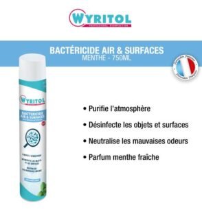 WYRITOL Aérosol de 750 ml bactéricide parfum Menthe