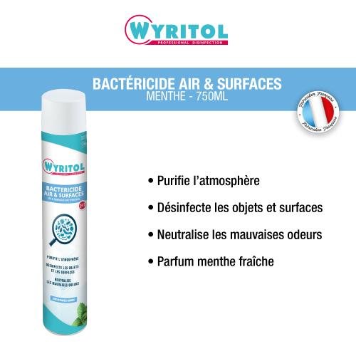 WYRITOL Aérosol de 750 ml bactéricide parfum Menthe
