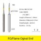 Fraise diamentėe FLAME OGIVAL FO-38EF