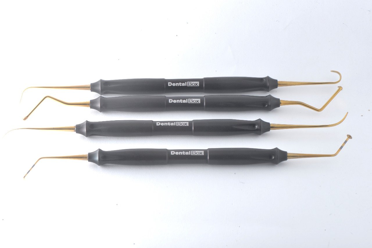 kit de 4 curettes pour sinus lift
