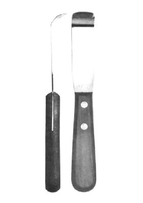 SPATULE D’ALGINATE FLEXIBLE POIGNÉE EN BOIS (19CM)