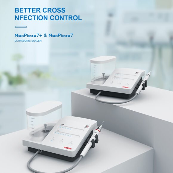 DÉTARTREUR ULTRASONIQUE LED MAXPIEZO7+ TYPE EMS 3 FONCTIONS (DET/PARO/ENDO) + 8 INSERTS